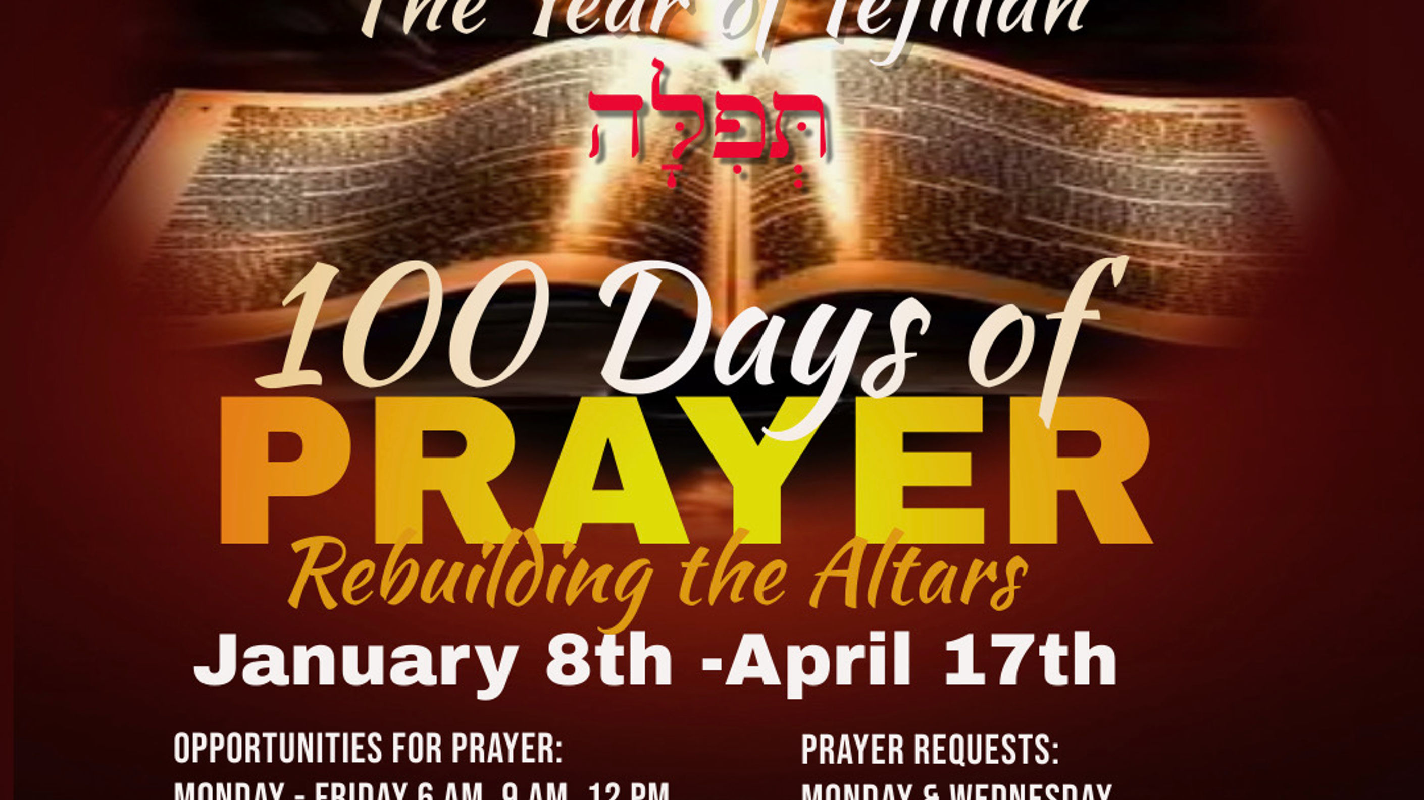 100 Days of Prayer Re-Cap